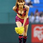 藤川のぞみ　楽天　始球式